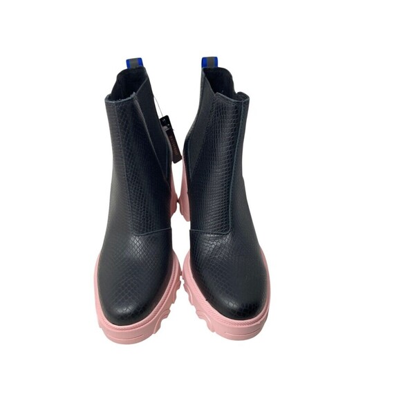 Sorel Chelsea Boots Women's Size 10.5 Black Pink Brex Heel - Picture 6 of 11